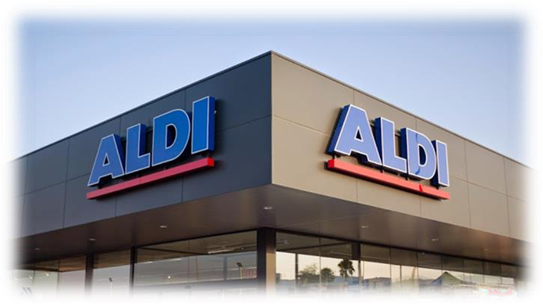 Un detalle de un supermercado de Aldi.